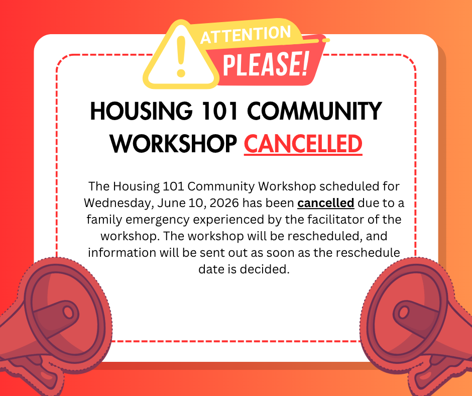 Housing 101 Community Workshop